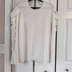 Express Sweater with Ruffle Sleeves